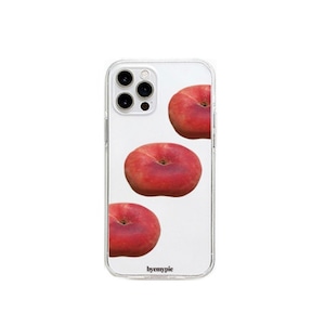 【byemypie】donut peach / iphone スマホ ケース カバー ジェリー ソフト ハード ピーチ 韓国 雑貨