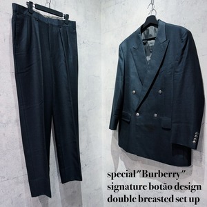 special"Burberry"signature botão design double breasted set up