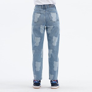 送料無料 【HIPANDA ハイパンダ】レディース デニムパンツ WOMEN'S DENIM PANTS / LIGHT BLUE・BLACK