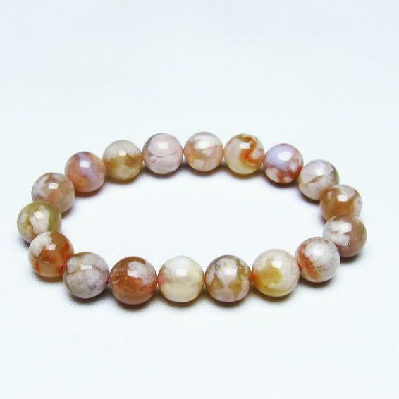 チェリーブロッサムアゲート ブレスレット 桜瑪瑙 12mm [M便 1/10] 111-24488