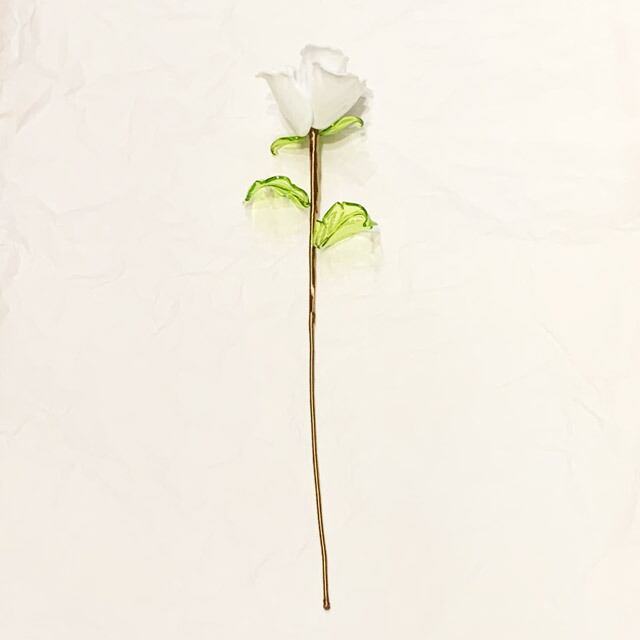 Item763 【受注生産】ヴェネチアンガラス ローズ ガラスの薔薇