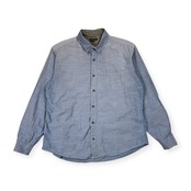 Eddie Bauer エディーバウアー グラーデーション風 BD ボタンダウン 長袖シャツ L/メンズ