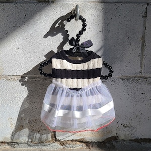 SM/即納【eomuk】Mignon tutu Dress《Stripe》