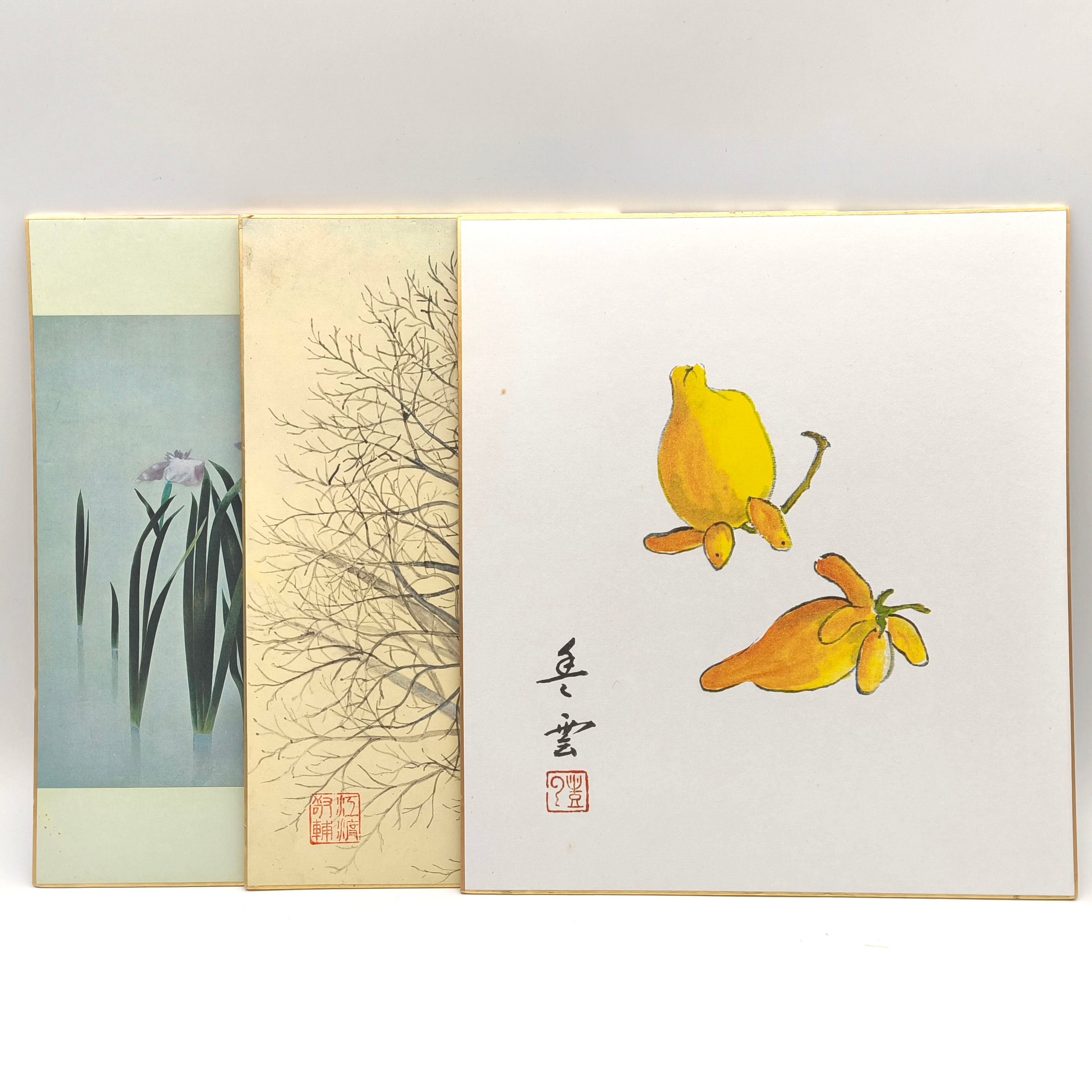 木村秀文・絵画・額入「岩木山麓の春」・No.180124-17・梱包サイズ220