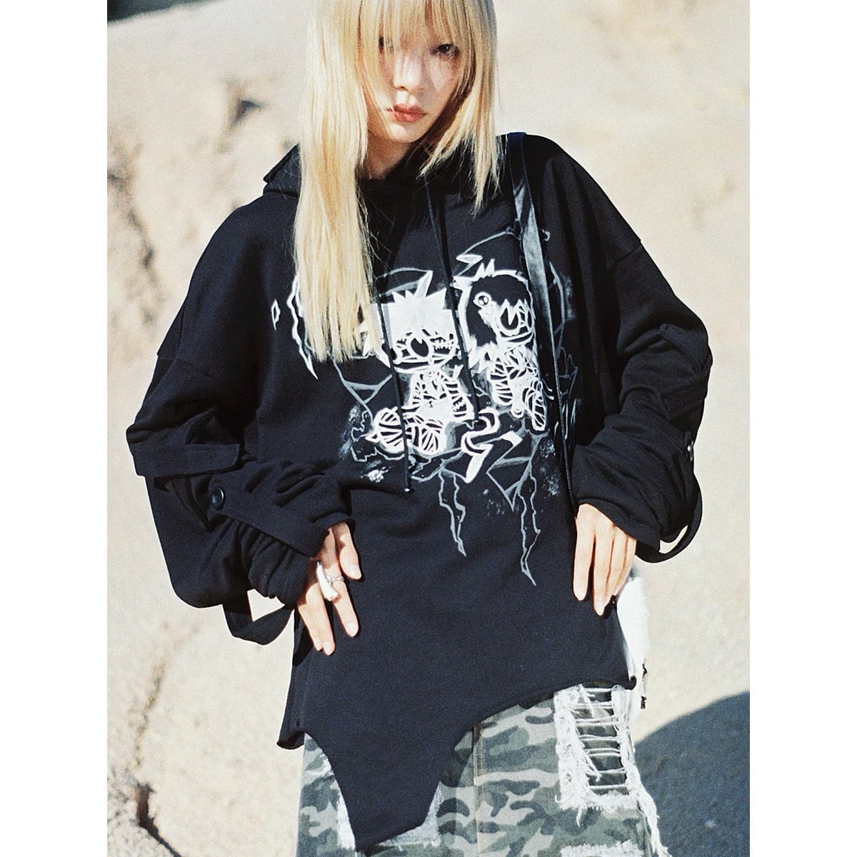 CFIERCE] Mummy Couple Printed Hoodie | BYORI