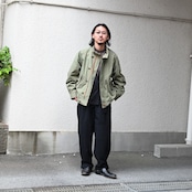 山内 / 超高密度シールドコットンクロス・セミダブルジップジャケット