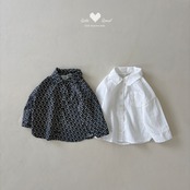 韓国子供服 / LALALAND / 26Autumn / フリルカラー シャツ / 秋服 / キッズ *XS~XL*