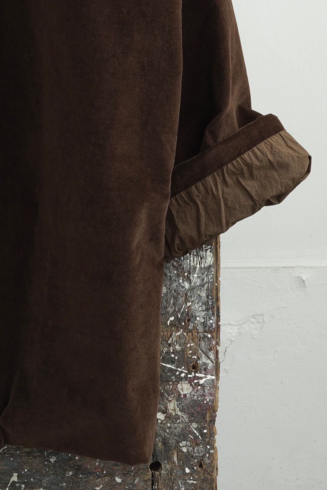 ALBUM DI FAMIGLIA - VELVET LONG BLAZER (COFFEE) | Brownie