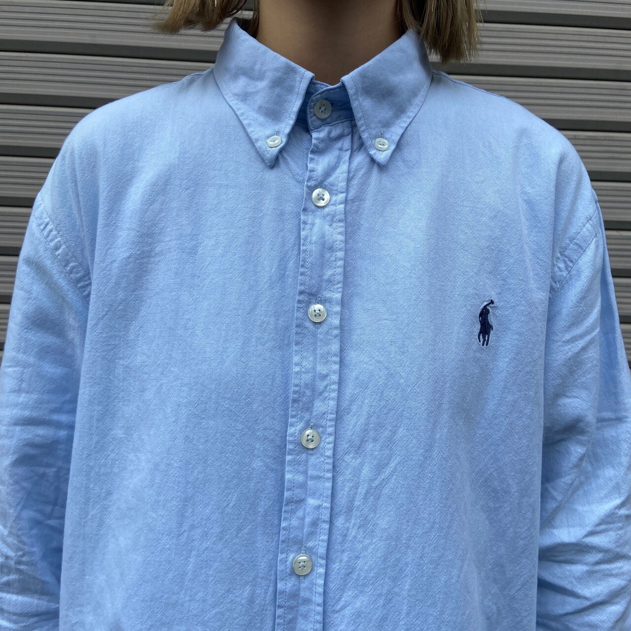 Ralph Lauren ラルフローレン ボタンダウンシャツ メンズS相当 古着 
