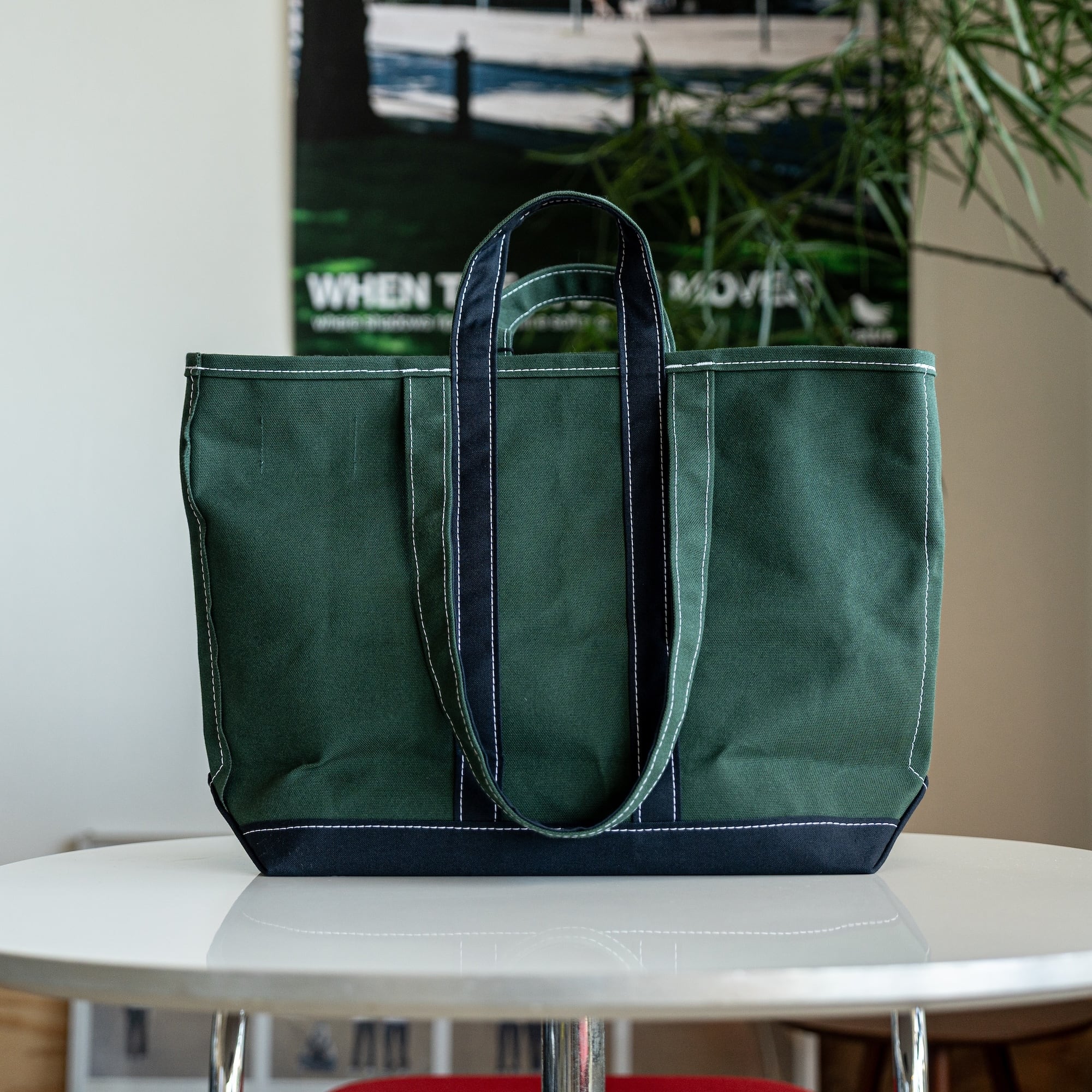 TEMBEA MARKET TOTE FOREST-GREEN/OX-BLUE