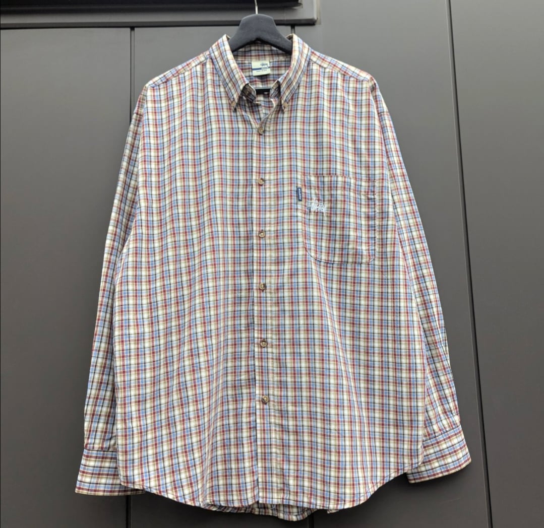00s USA製!! bootleg stussy check pattern shirt 小岩店