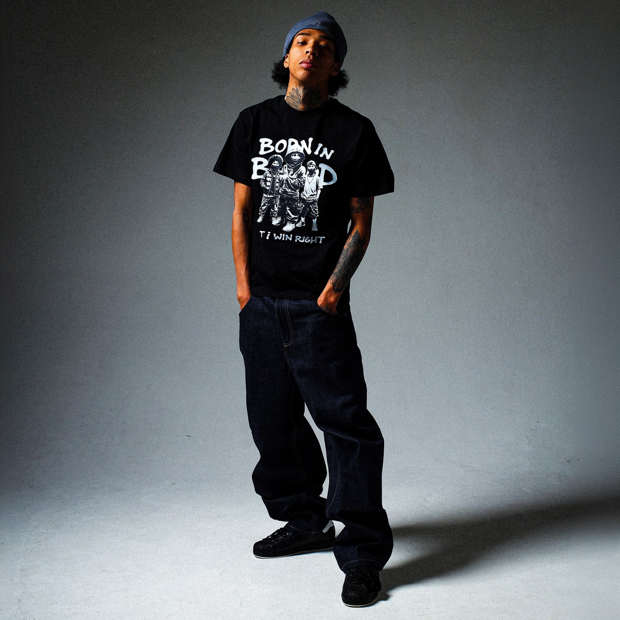 BORN IN BLOOD PREMIUM COTTON BOX TEE