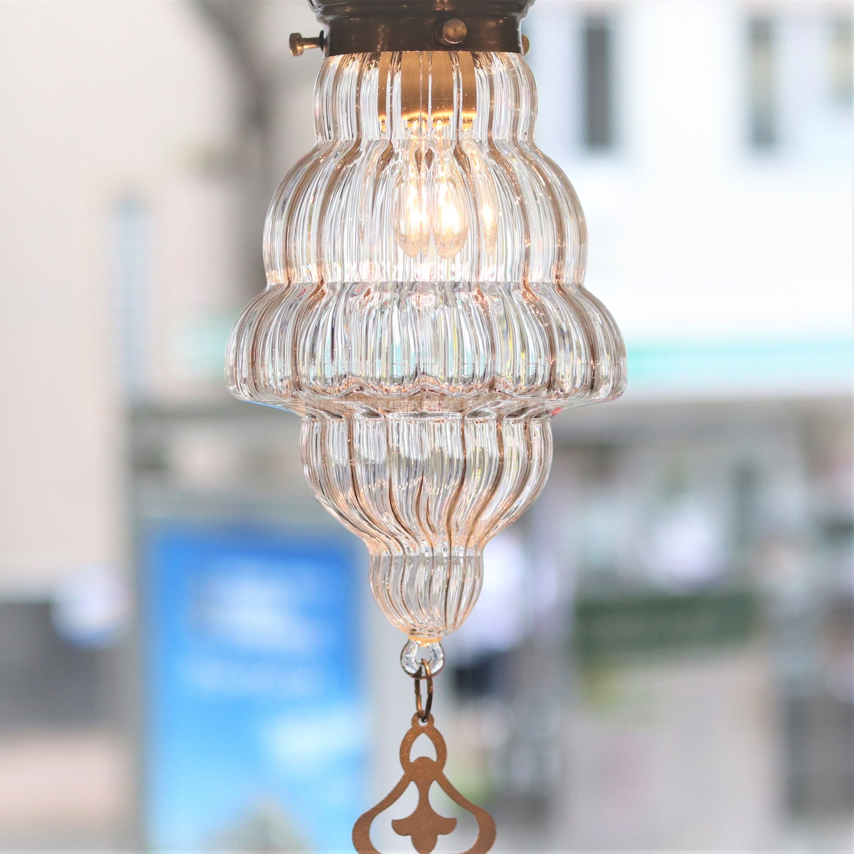 照明】オットマンクラシックガラスランプ016【3406】 | ジーフラット