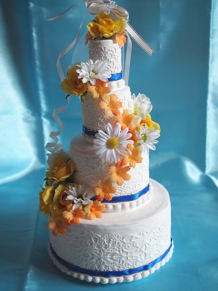 食品サンプル 中サイズ ウェディングケーキ ウエルカムボード