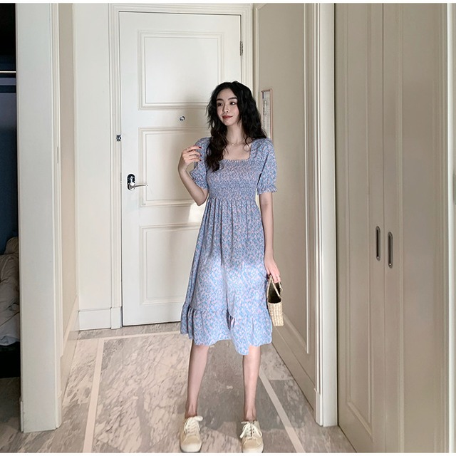 パーティーの女王はあなたです 受け取って腰 スリム ヤングスタイル 半袖 中・長セクション