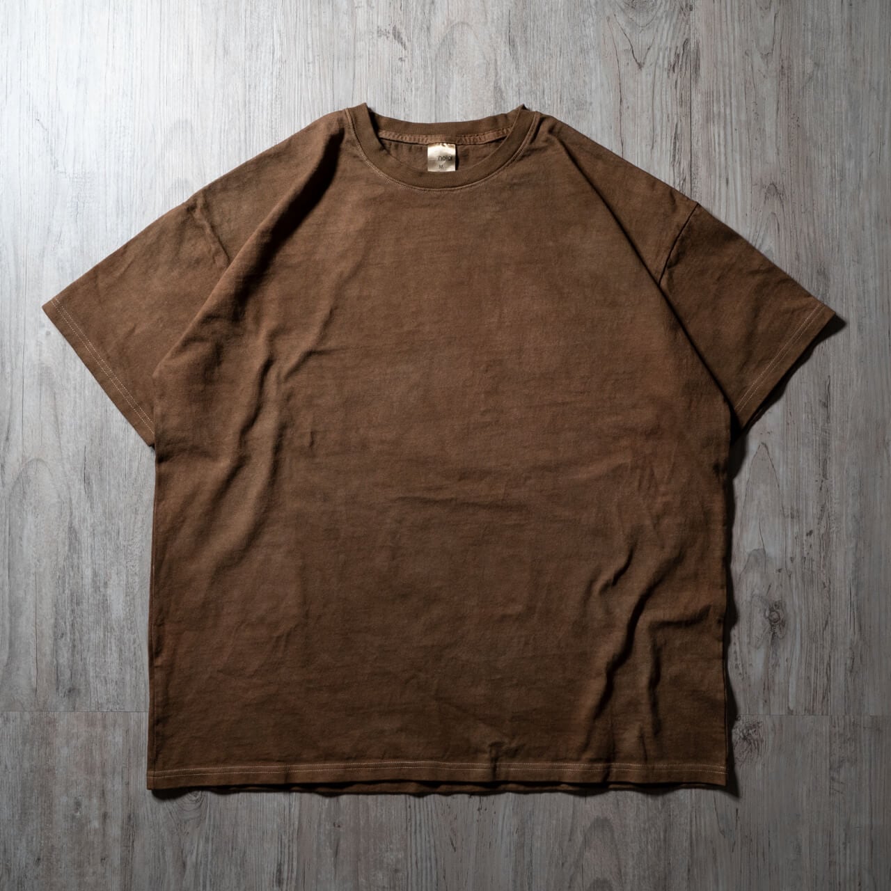 dyed 10oz t-shirts "antique brown" | nold