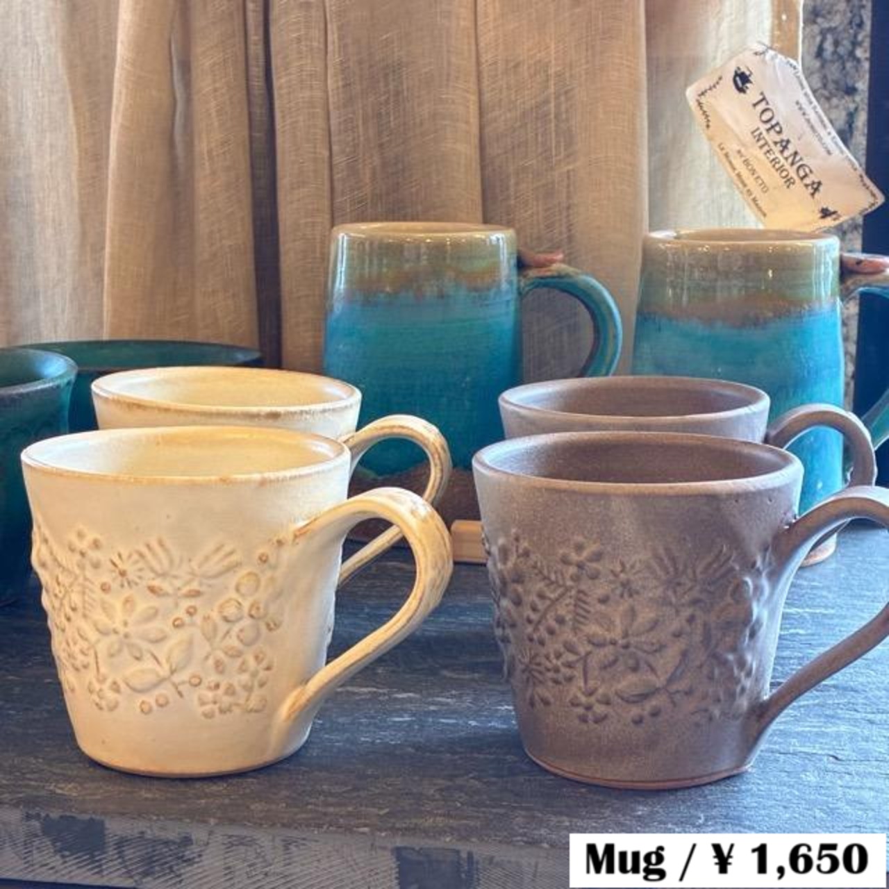 MASHIKO kukka mag, 200ml, Mashiko ware, Kukka mug, available in two colors: Off-white, Cocoa, Green tea, Teacup, Coffee cup, Microwave and Dishwasher safe