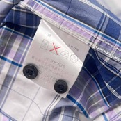 90s 00s LACOSTE ラコステ チェック BD ボタンダウン 半袖シャツ 3/マルチ メンズ オールド ファブリカ