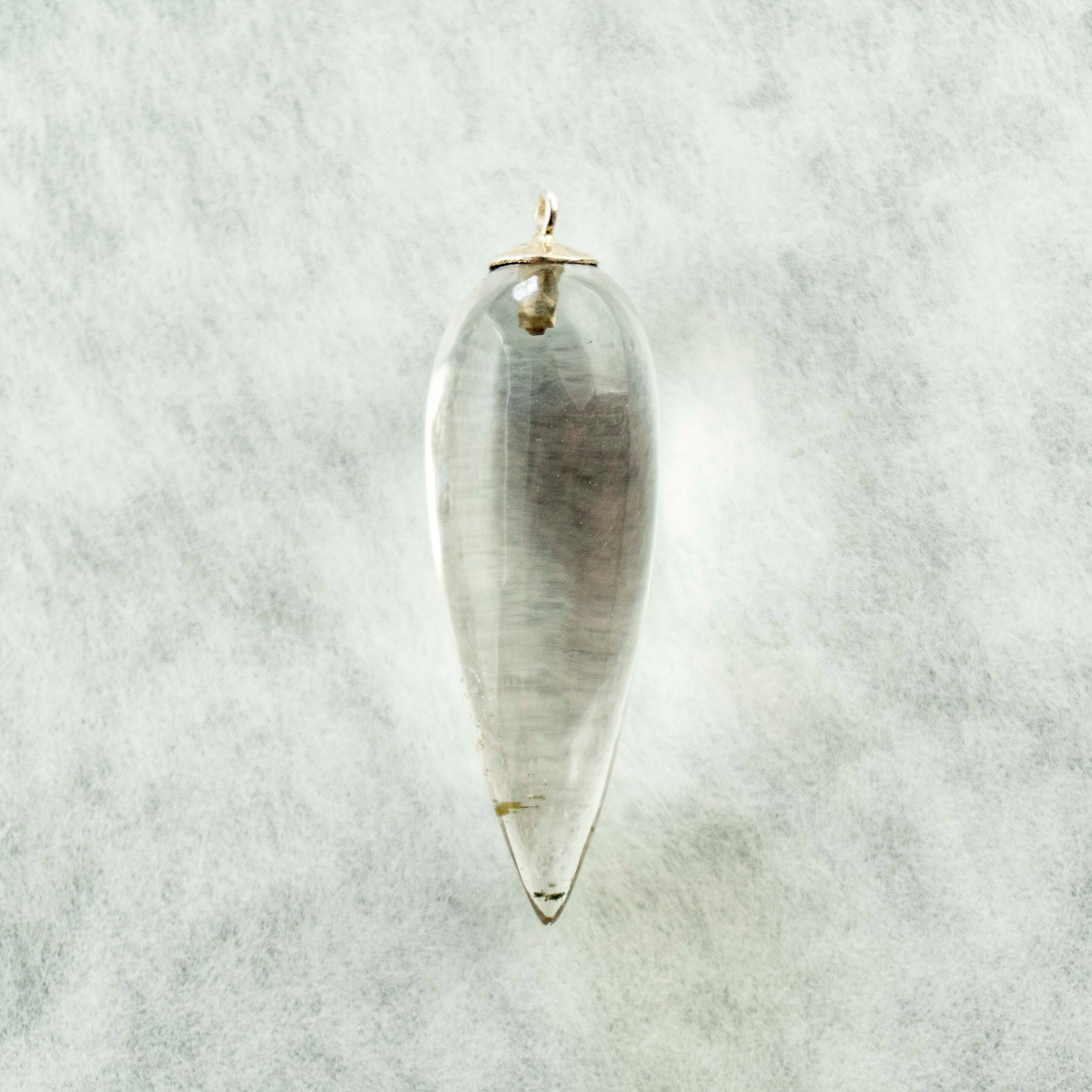 Cycle ガネッシュヒマール産 水晶ペンデュラム ダウジング用チェーン付き Omamoriya 仁慈堂 気功師が選ぶお守りグッズ