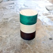 畑漆器 BORDER グリーン x ナチュラル x ブラウン A004