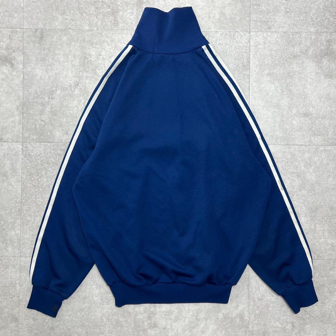 超希少 7号 アディダス トラックジャケット 青 ジャージ 70s