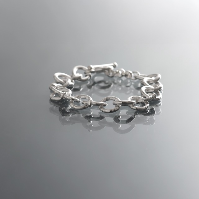 stripe design chain bracelet / Y2506KHB5375