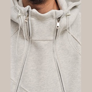 アシンメトリーZIPテックパーカー A2032