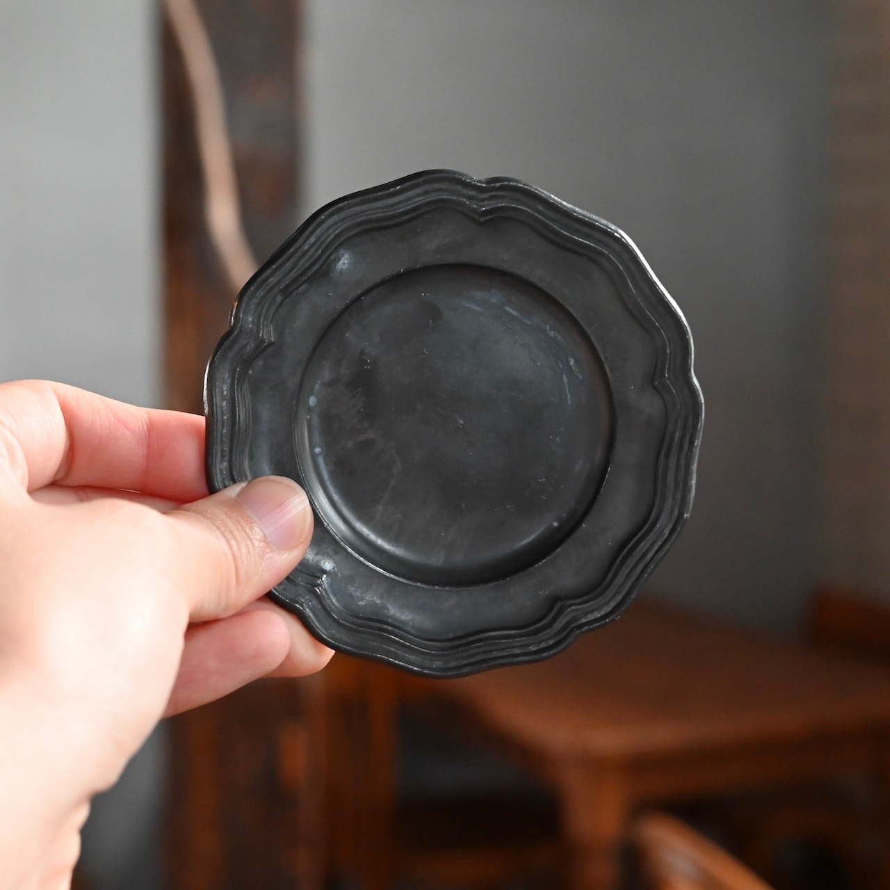 Pewter Plate / ピューター プレート【G】〈 お皿・エタン・収納・店舗什器・食器・アンティーク・ヴィンテージ 〉113967