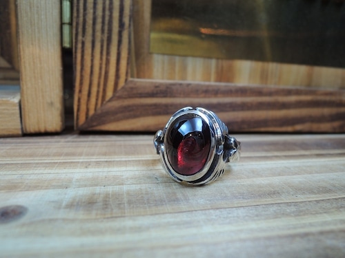 クレイジーピッグ　CrazyPig 725 HEART & WINGS RING ガーネット Garnet