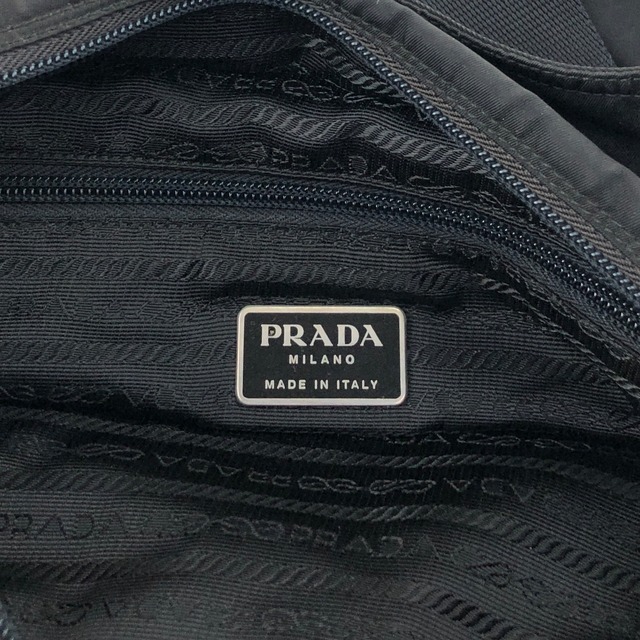 PRADA プラダ ハンドバッグ ブラック トライアングルロゴ ナイロン トートバッグ vintage ヴィンテージ オールド ztj777
