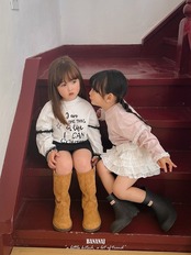 韓国子供服 / BANANA J / 26Autumn / コントロール レイヤードTシャツ / 秋服 / キッズ *XS~JS*