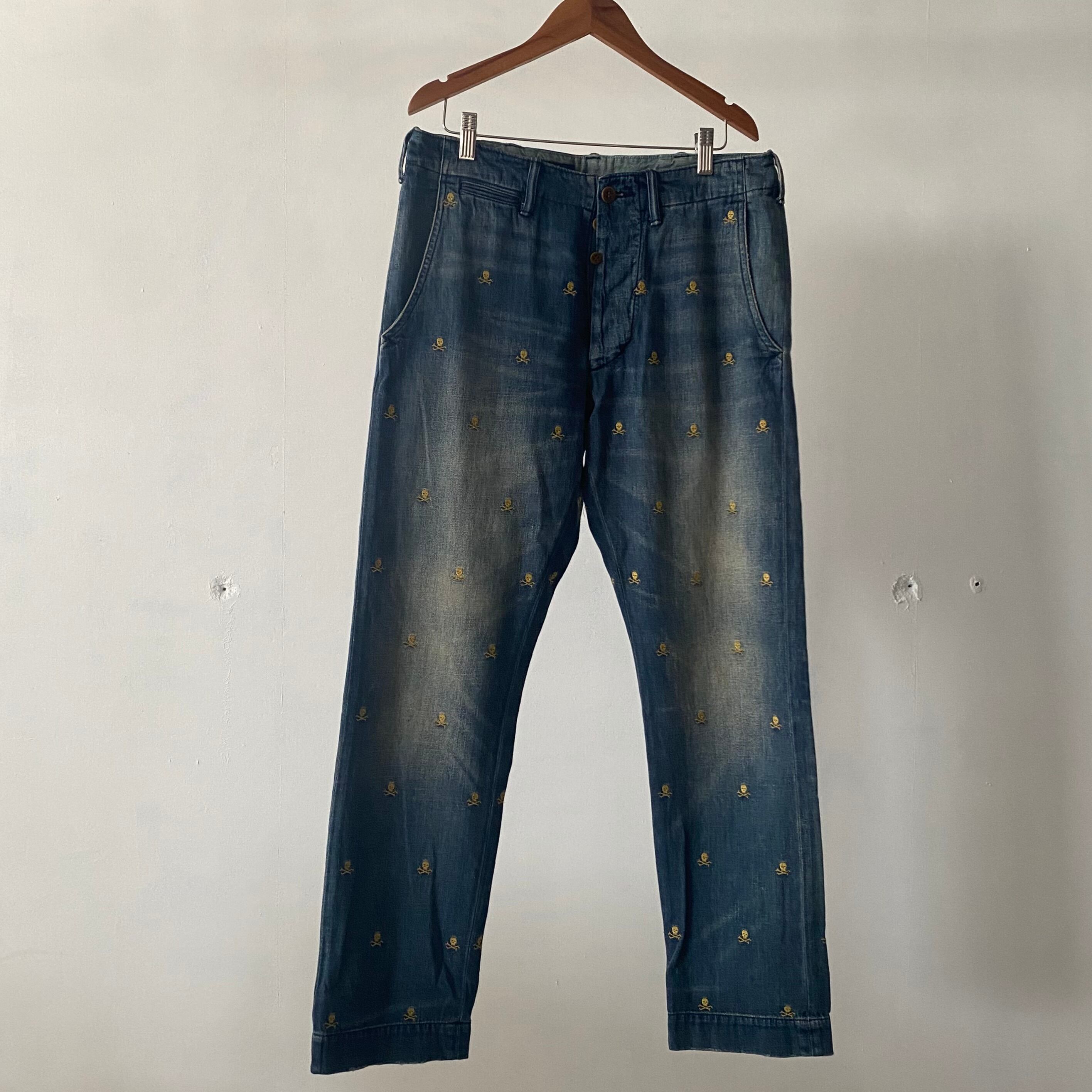 Vintage Polo Ralph Lauren Denim Pants Skull 30×30 / ヴィンテージ 