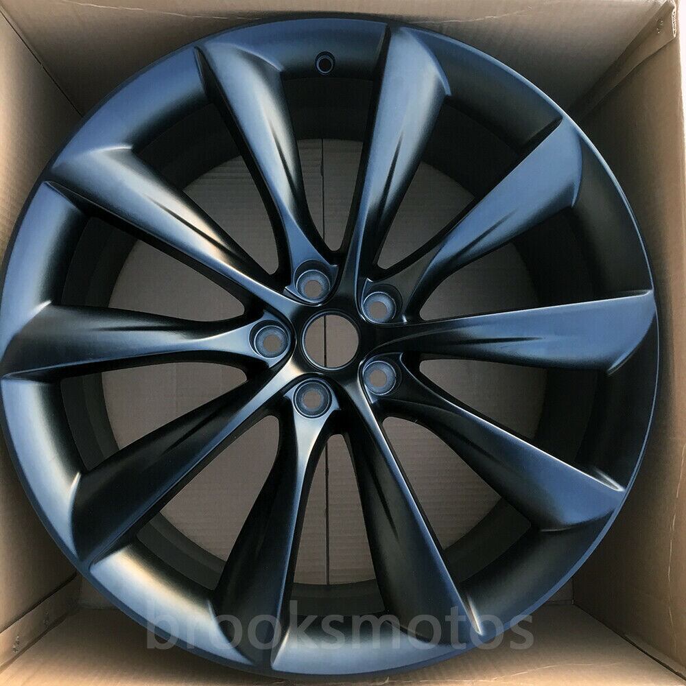 21インチ Tスタイル マット ブラック ステージ ホイール テスラ