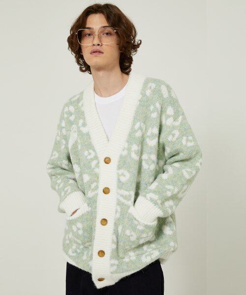 ☆AESPA ウィンター 着用！！【Wai Kei】YK leopard knit cardigan