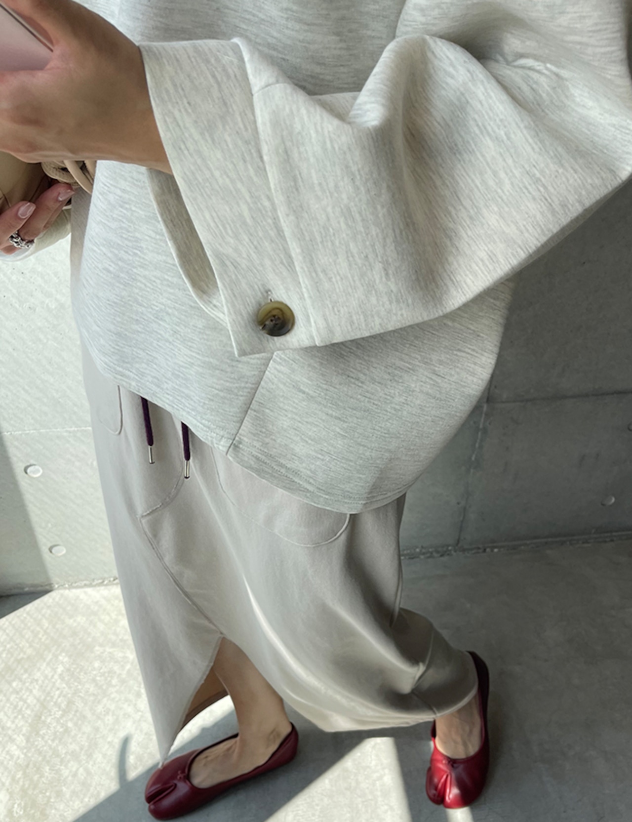 【25aw】Neoprene Parka_OatBeige