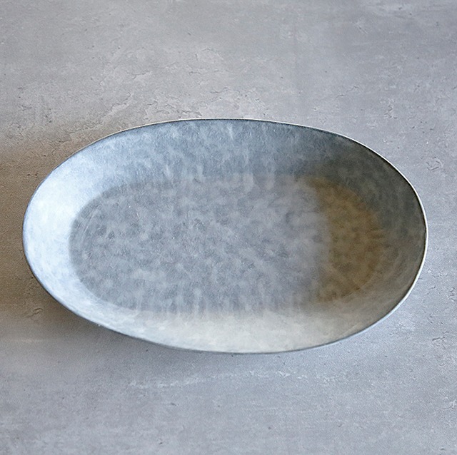 オーバル深皿(薄白化粧）