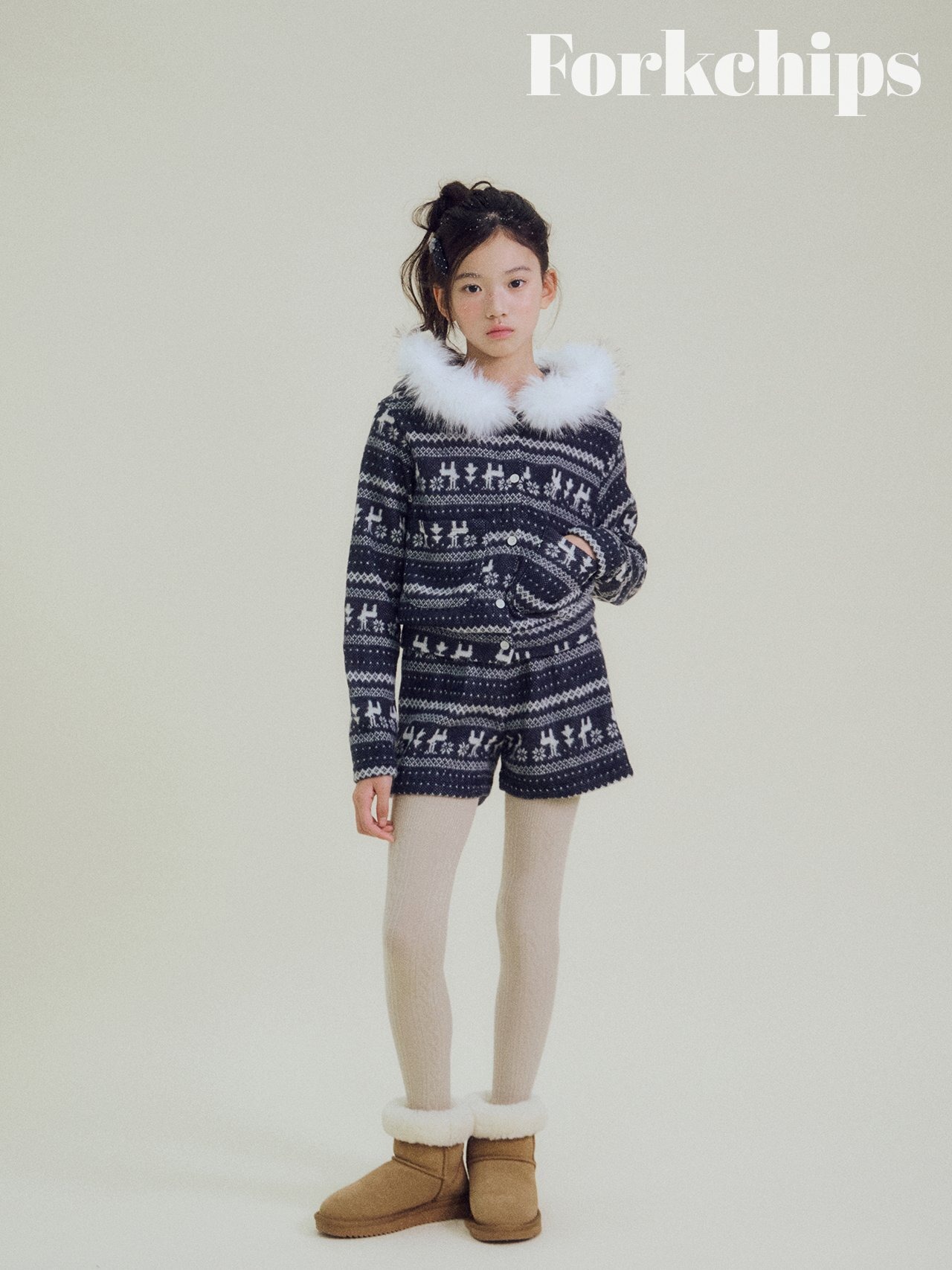 FORK CHIPS［取寄］nordic cardigan 26winter