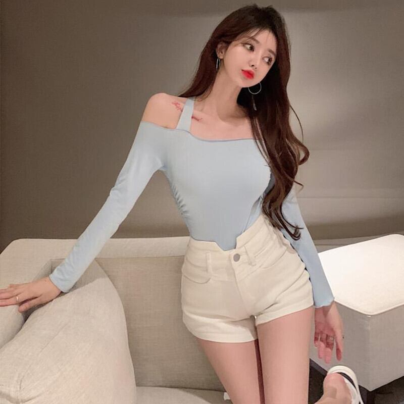 Tシャツ オータムショートプリーツホワイトトップス ロング 秋物 ガールズファッション87632916542