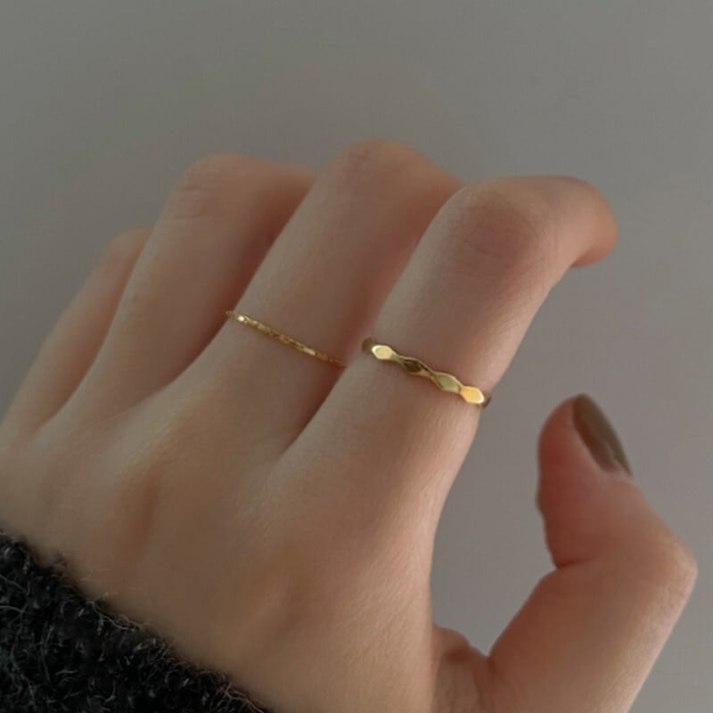 ウェーブ ゴールドリング ta-00042