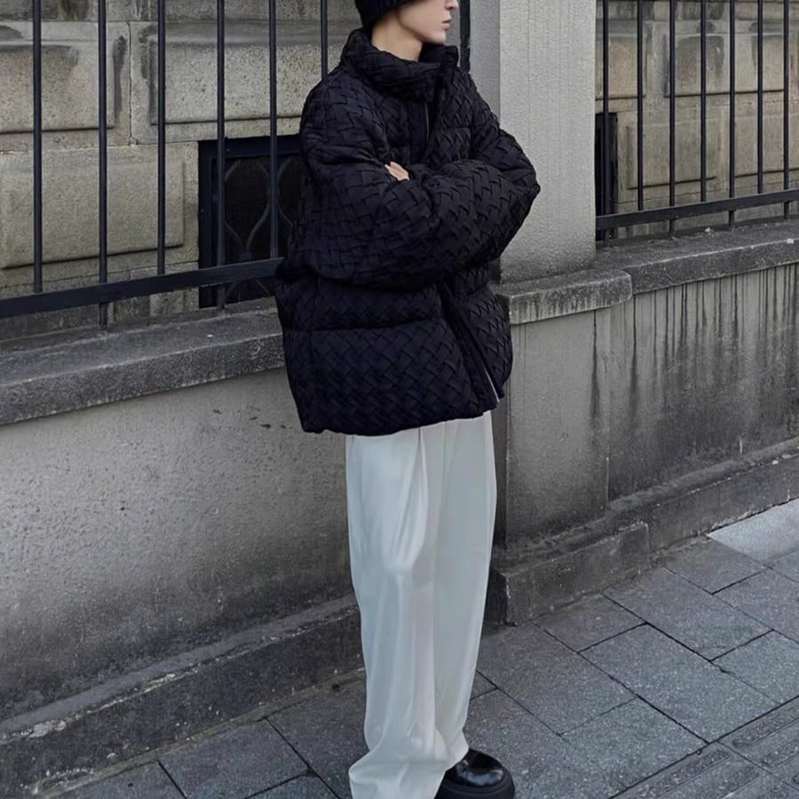 編み込みキルティングダウンジャケット 1color MOJ0260