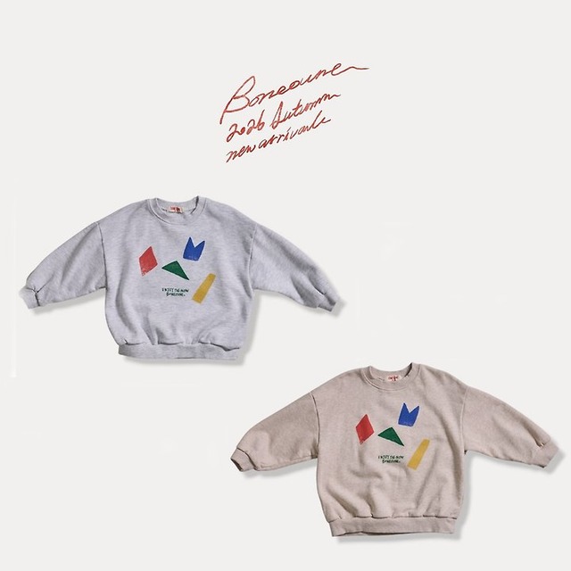 【取寄】boneoune｜shape mtm｜シェイプスウェット｜XS-JL｜kids&jr｜26 autumn