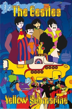 THE BEATLES　イエローサブマリン　輸入ポスター　61cm x 91.5cm　POSP35352