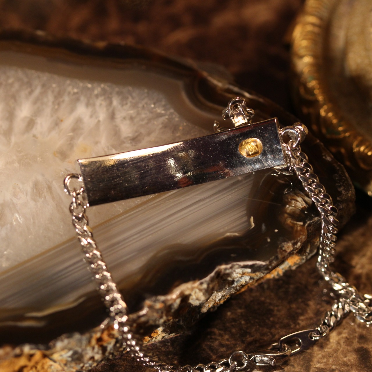 Christian dior LOGO PLATE CHAIN BRACELET/クリスチャンディオール 