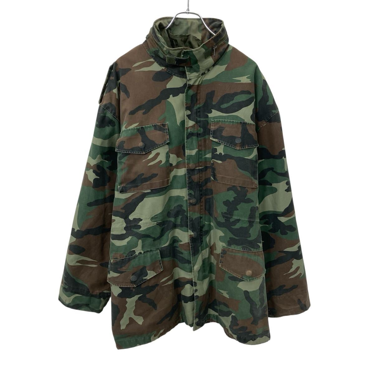 SUPREME SPELLOUT EMBROIDERED RIPSTOP TRACK JACKET-WOODLAND CAMO
