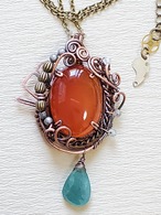 Hanakokko SP 「骨董屋の片隅で光る」ネックレス　送料無料