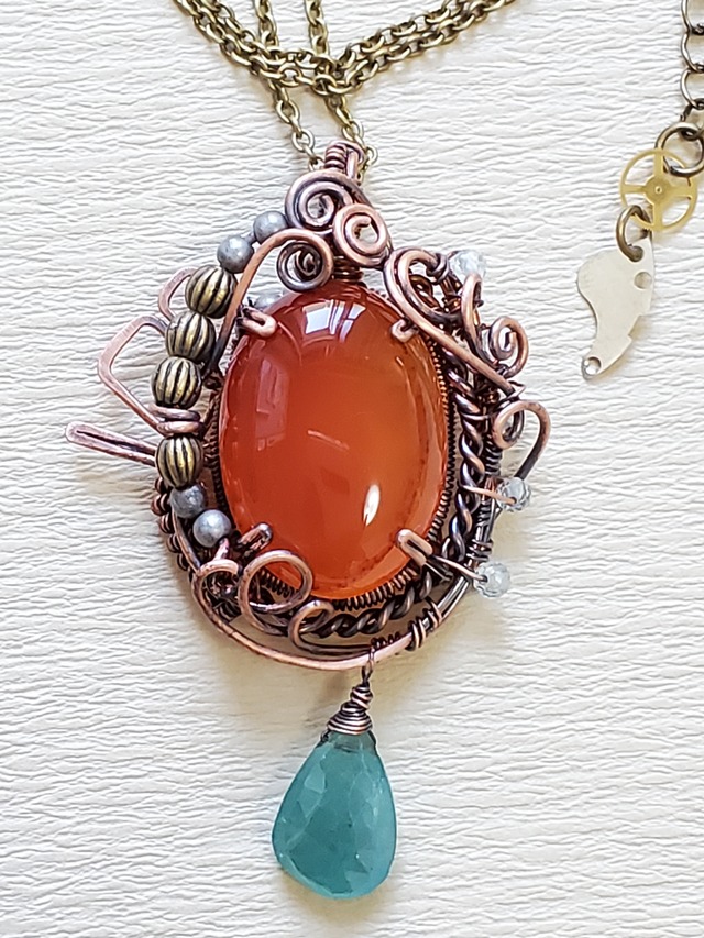 Hanakokko SP 「骨董屋の片隅で光る」ネックレス　送料無料