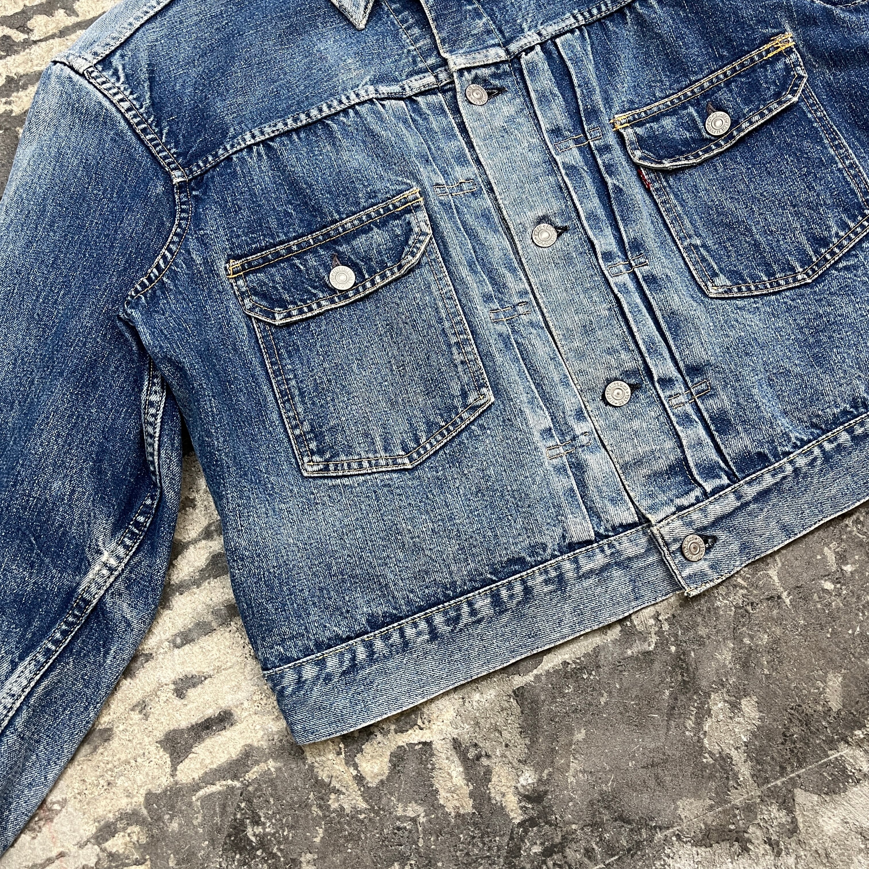 リーバイス　セカンド　ビッグサイズ　ハギ　オリジナル　デニムジャケット　50s 50s Levi's 507XX Denim Jacket 50年代 リーバイス セカンド 507XX