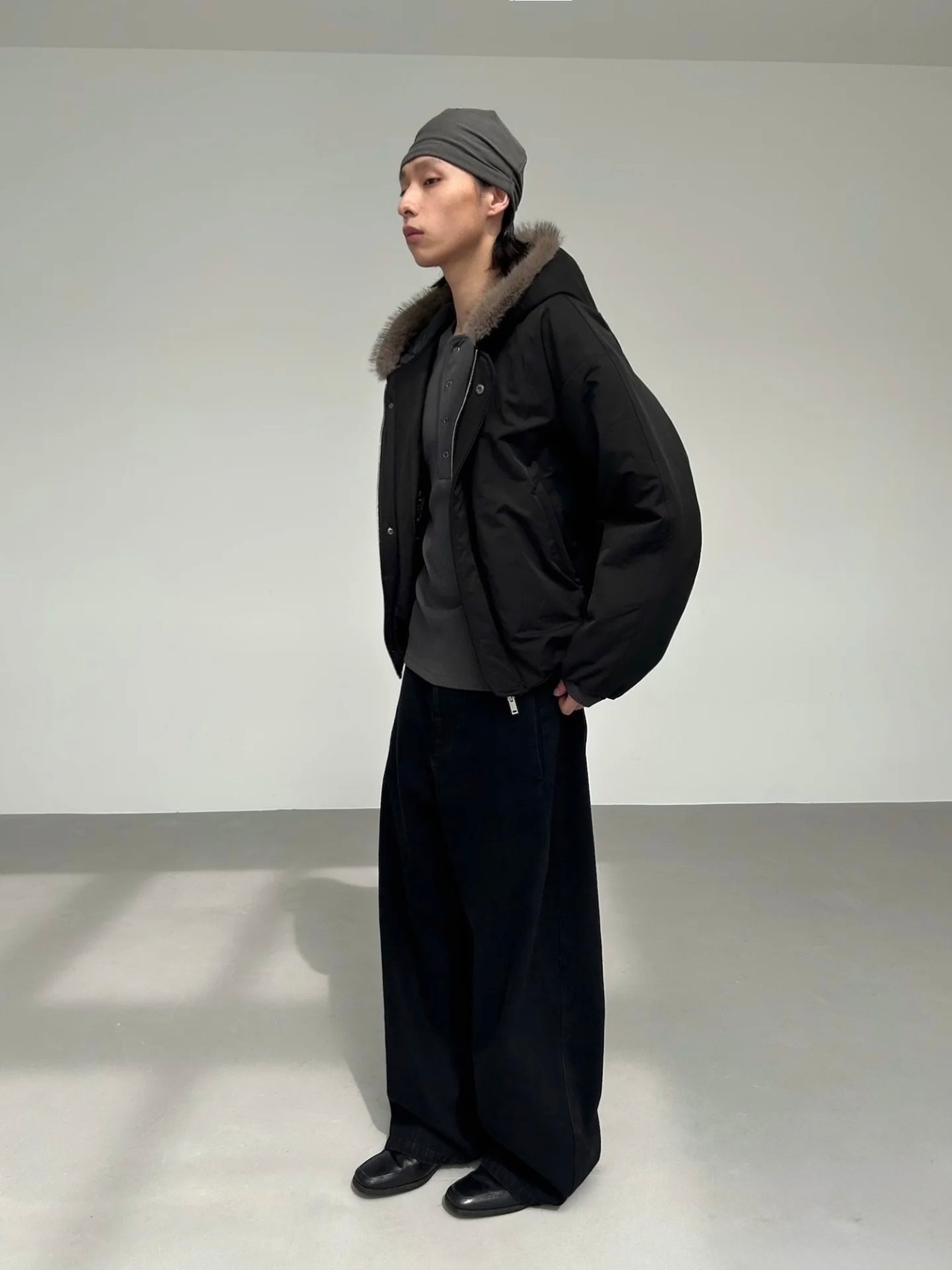 Yausye Faux Fur Collar Jacket