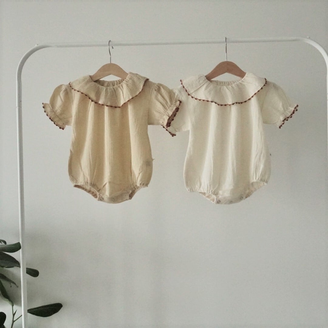 frill collar rompers