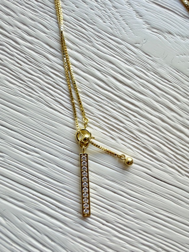 Valentine/scn-001-g Stick Charm Necklace (gold)